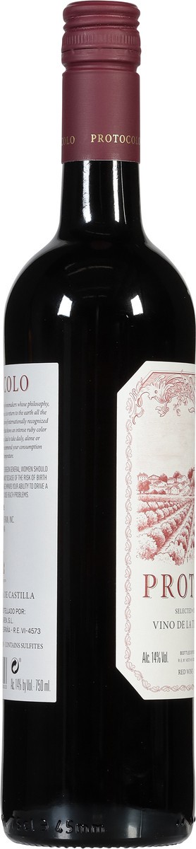 slide 12 of 13, Protocolo Red Wine 750 ml, 750 ml