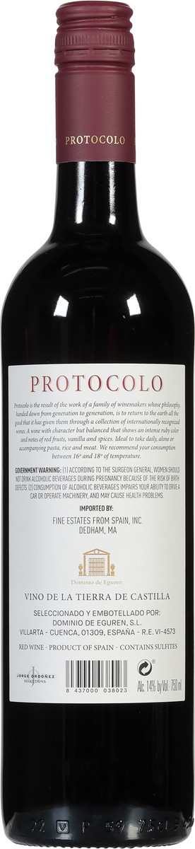 slide 10 of 13, Protocolo Red Wine 750 ml, 750 ml