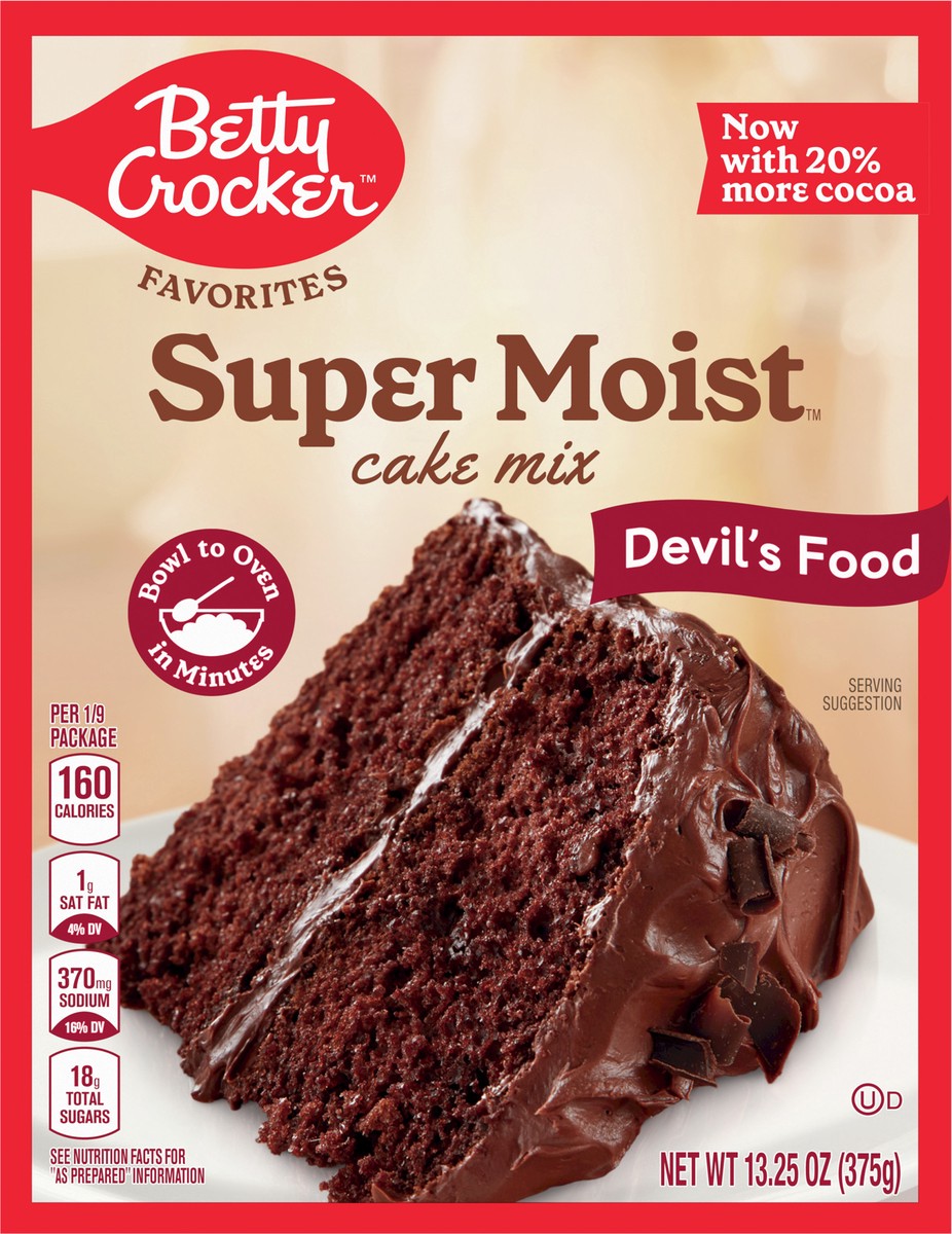 slide 3 of 8, Betty Crocker Favorites Super Moist Devil''s Food Cake Mix, 13.25 oz, 13.25 oz