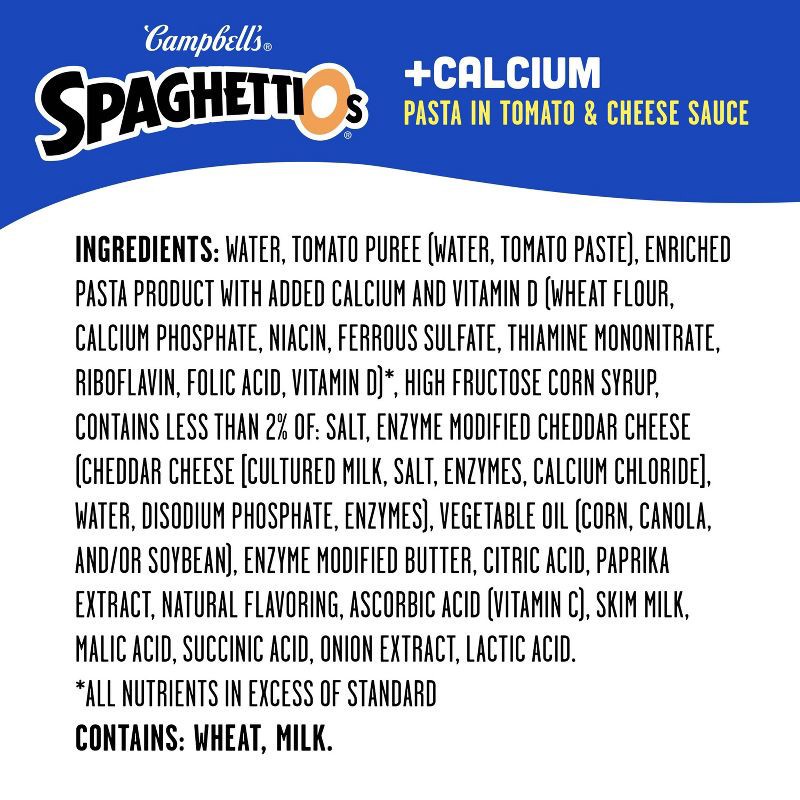 slide 11 of 11, SpaghettiOs Canned Pasta Plus Calcium - 15.8oz, 15.8 oz