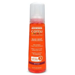 Cantu Wave Whip Curling Mousse - 8.4 fl oz: Paraben-Free, Aluminum-Free, Sulfate-Free, Daily Use