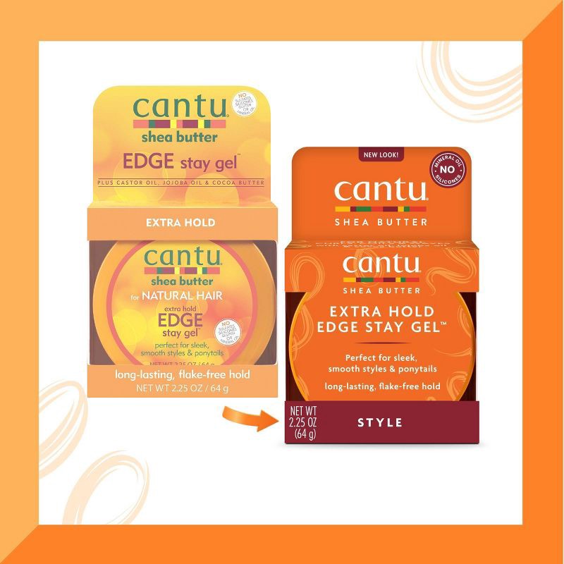 slide 3 of 7, Cantu Extra Hold Edge Stay Gel - 2.25oz, 2.25 oz