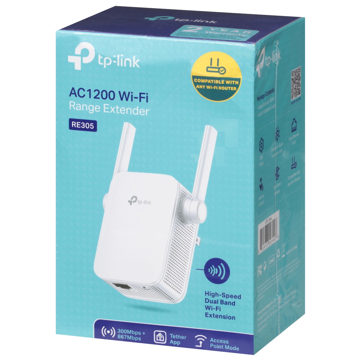 slide 5 of 9, TP-Link Ac1200 Wi-Fi Range Extender, 1 ct