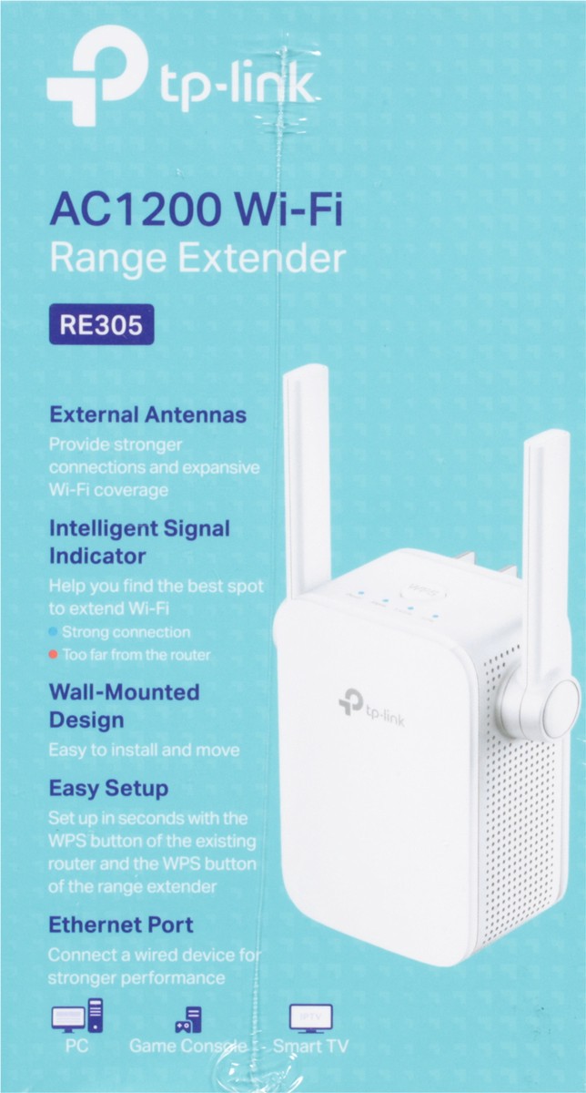 slide 4 of 9, TP-Link Ac1200 Wi-Fi Range Extender, 1 ct