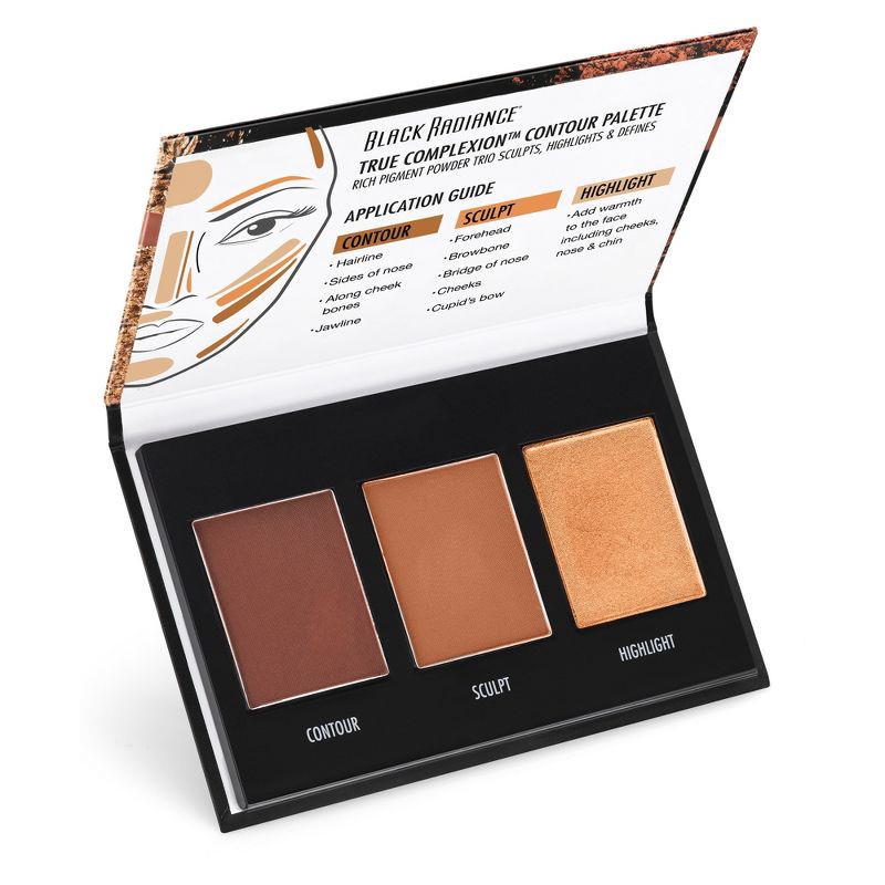 slide 5 of 6, Black Radiance True Complexion Contour Palette - Medium to Dark - 0.38oz, 0.38 oz