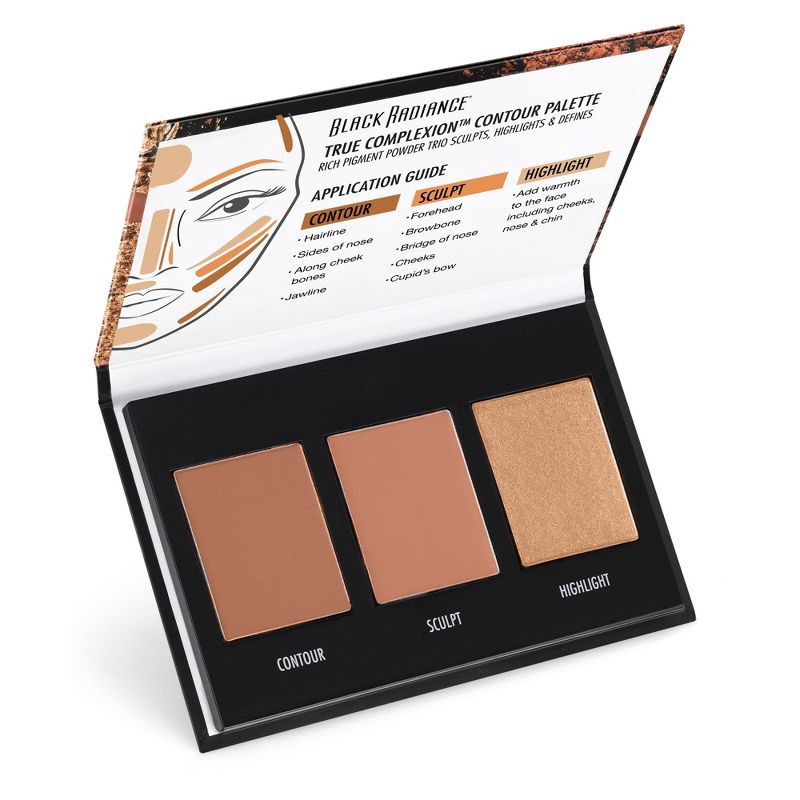 slide 5 of 6, Black Radiance True Complexion Contour Palette - Light to Medium - 0.38oz, 0.38 oz