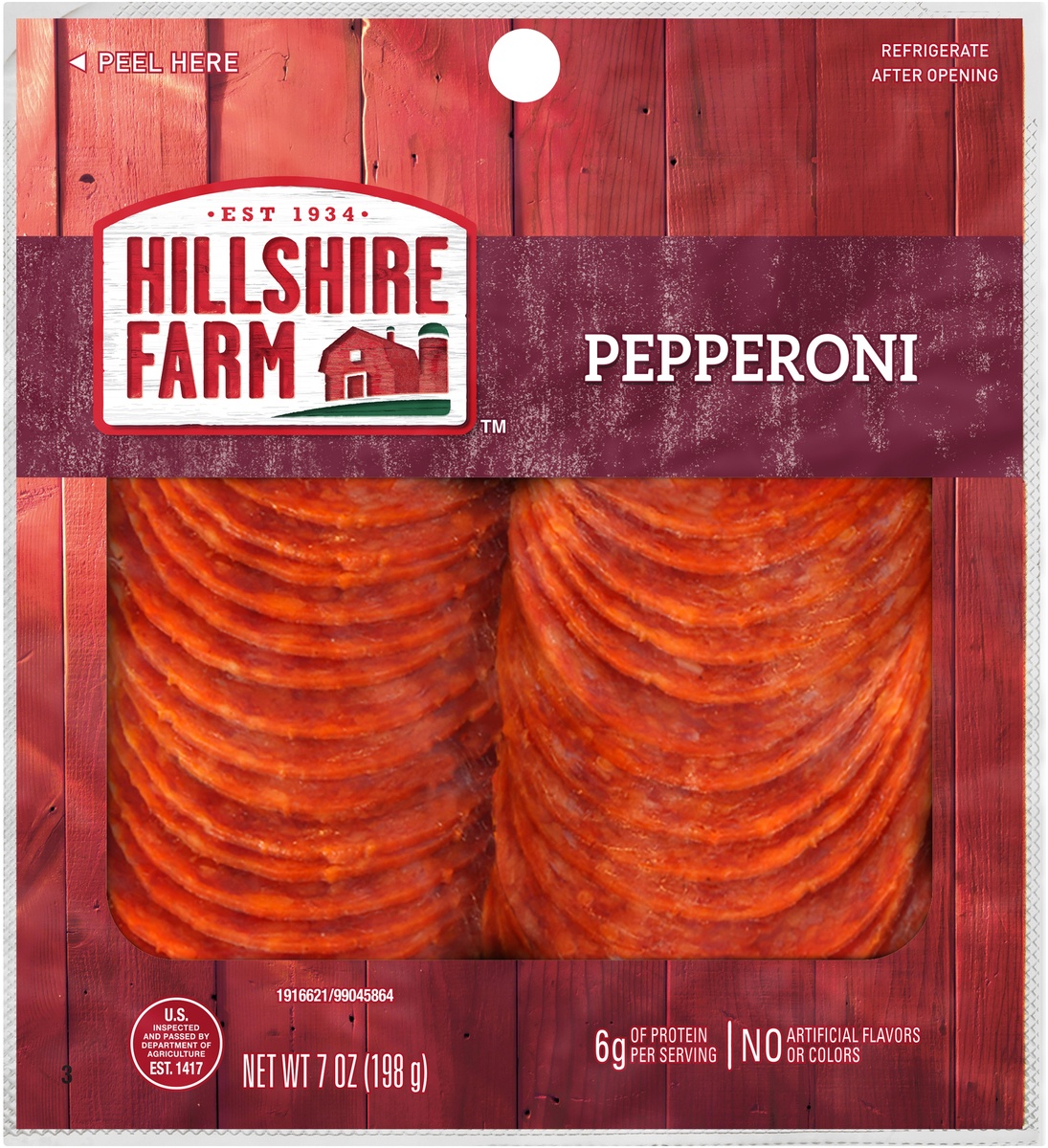 slide 4 of 5, Hillshire Farm Pepperoni Sandwich Meat, 7 oz, 198.45 g