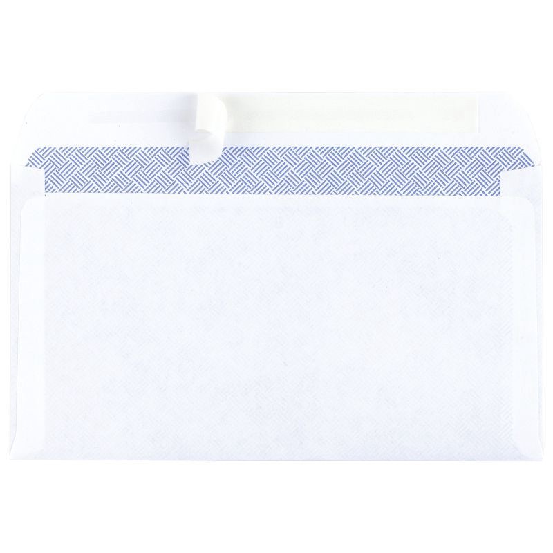 slide 5 of 5, 55ct Press and Seal Security Envelopes 3.5" x 6.5" White - up&up™: Self-Seal Mailing, Business, Letter, 55 ct