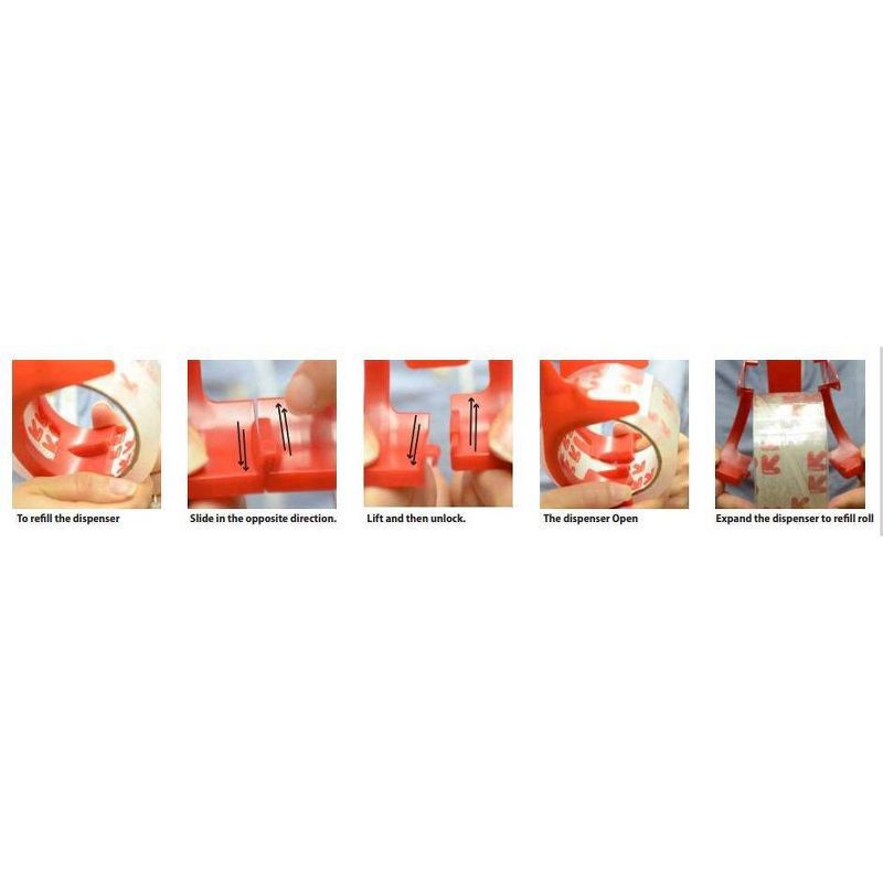 slide 4 of 4, 2pk Heavy Duty Shipping Tape with Dispenser - up&up™, 2 ct