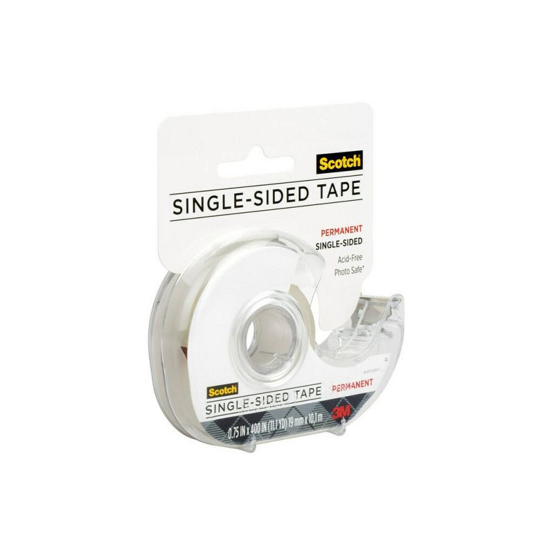 slide 2 of 4, Scotch Create Acid-Free Photo Safe Single-Sided Tape: Archival Clear Tape for Framing, 0.75" x 400", 1 ct