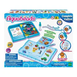 Aquabeads Complete Beginners Studio Kit: Water Beads Craft for 4 Year Olds, Multicolor, 850 Pieces