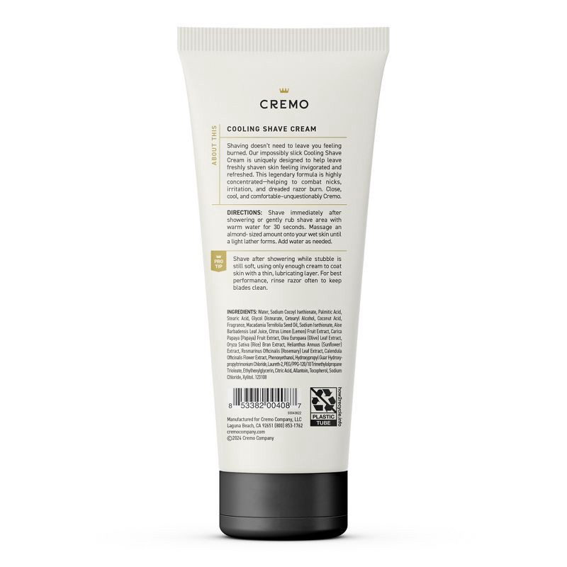 slide 2 of 6, Cremo Cooling Shave Cream - 6 fl oz, 6 fl oz