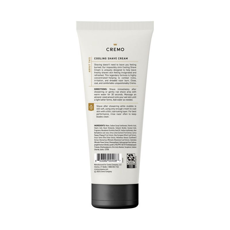 slide 2 of 8, Cremo Cooling Shave Cream - 6 fl oz, 6 fl oz