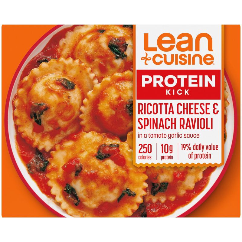 slide 1 of 12, Lean Cuisine Protein Kick Frozen Ricotta Cheese & Spinach Ravioli - 8oz, 8 oz