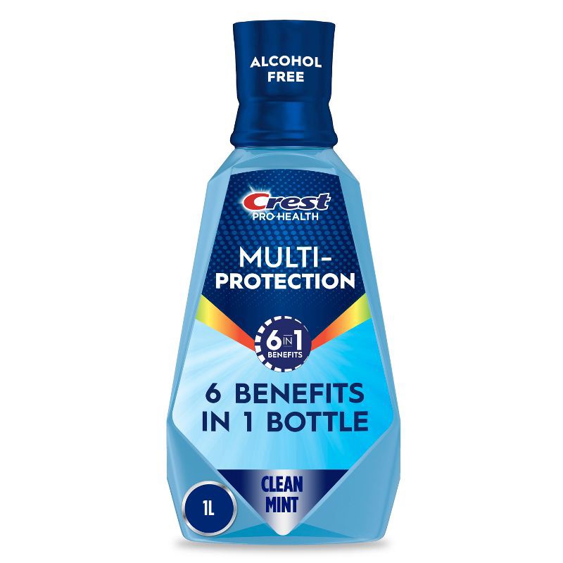 slide 1 of 12, Crest Pro-Health Advanced Multi-Protection Alcohol Free Mouthwash - Fresh Mint - 33.8 fl oz, 33.8 fl oz