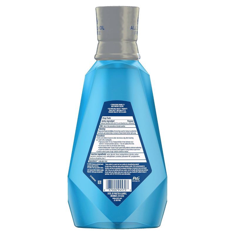 slide 11 of 11, Crest Pro-Health Advanced Alcohol Free Extra Deep Clean Mouthwash, Fresh Mint, 1 L, 1 liter