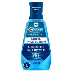 Crest Pro-Health Advanced Multi-Protection Alcohol Free Mouthwash - Fresh Mint - 33.8 fl oz