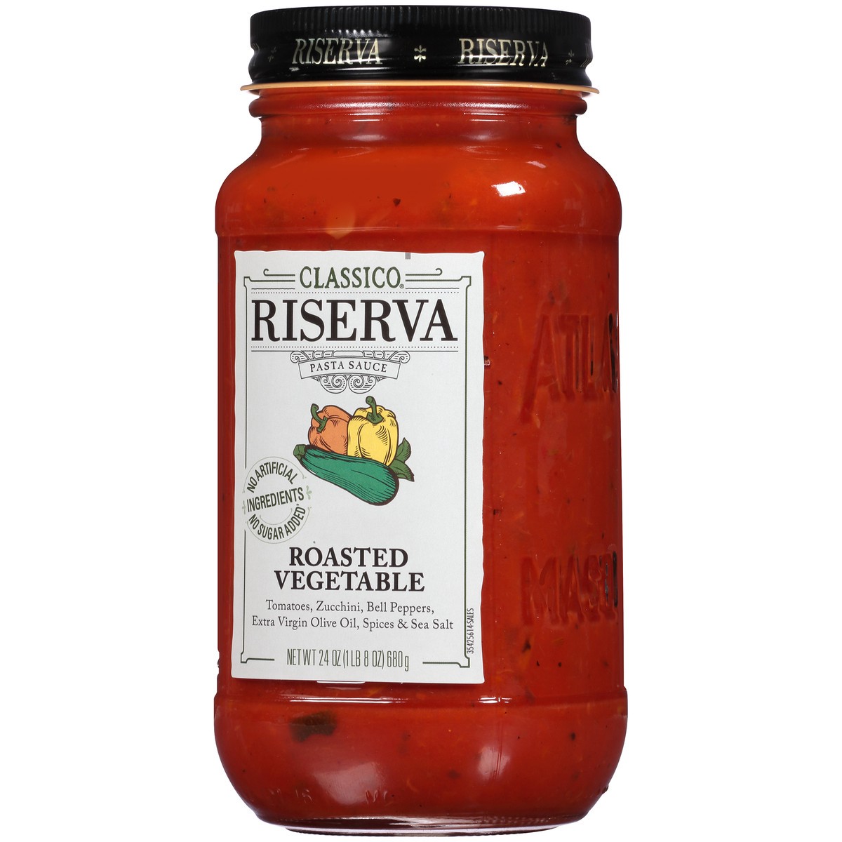 slide 14 of 14, Classico Riserva Roasted Vegetable Pasta Sauce, 24 oz Jar, 24 oz