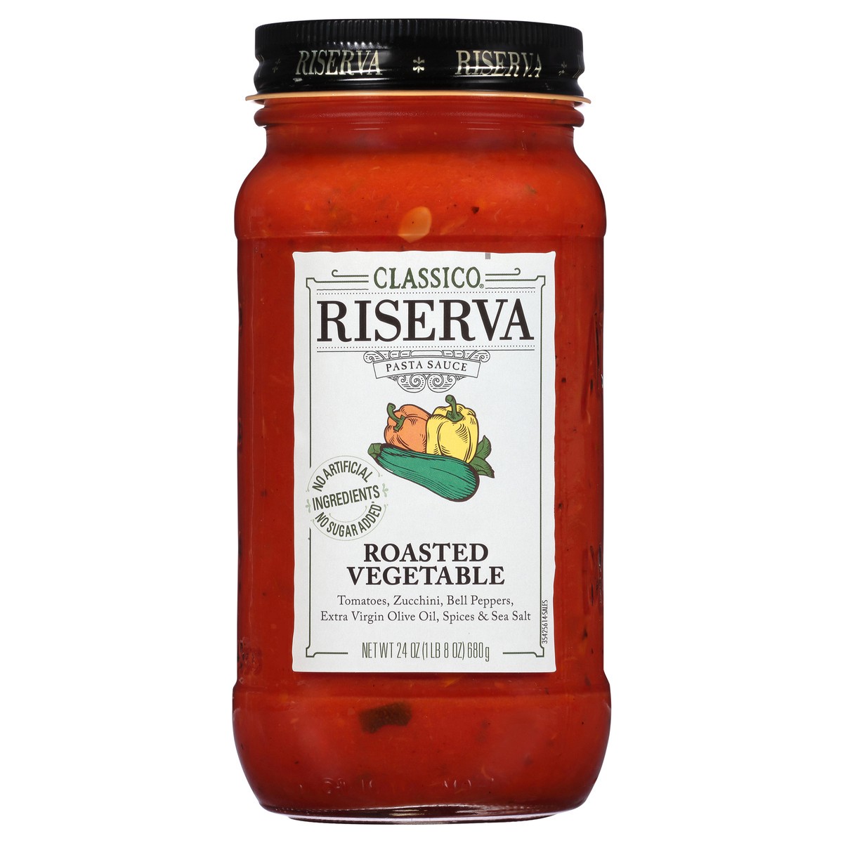 slide 9 of 14, Classico Riserva Roasted Vegetable Pasta Sauce, 24 oz Jar, 24 oz