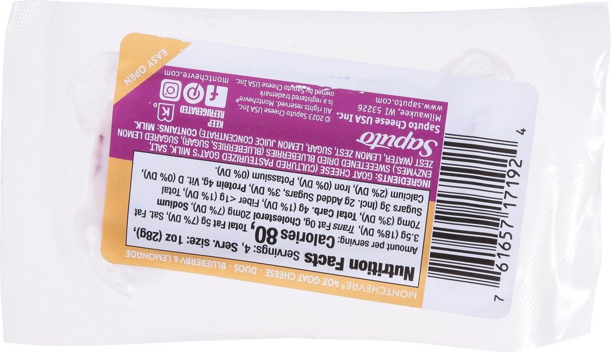 slide 11 of 14, Montchevre Duos Blueberry + Lemonade Goat Cheese 4 oz, 4 oz