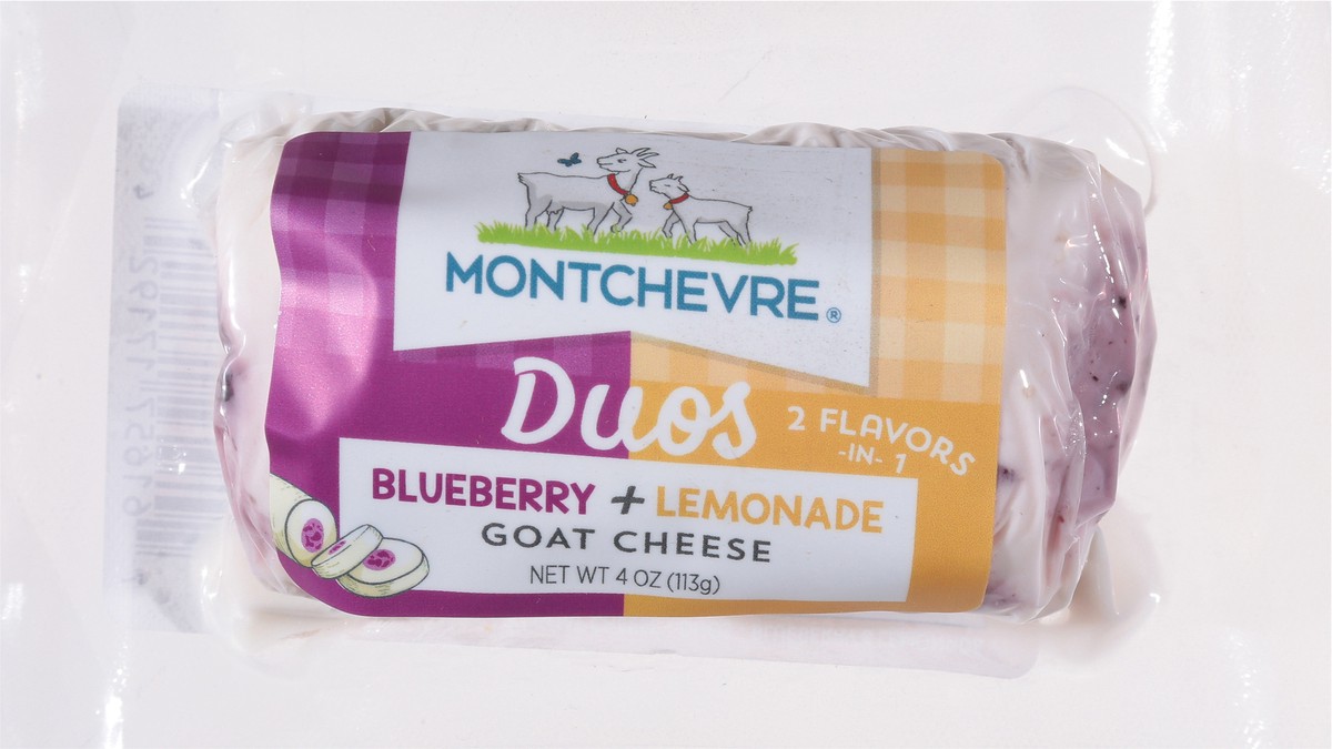 slide 3 of 14, Montchevre Duos Blueberry + Lemonade Goat Cheese 4 oz, 4 oz