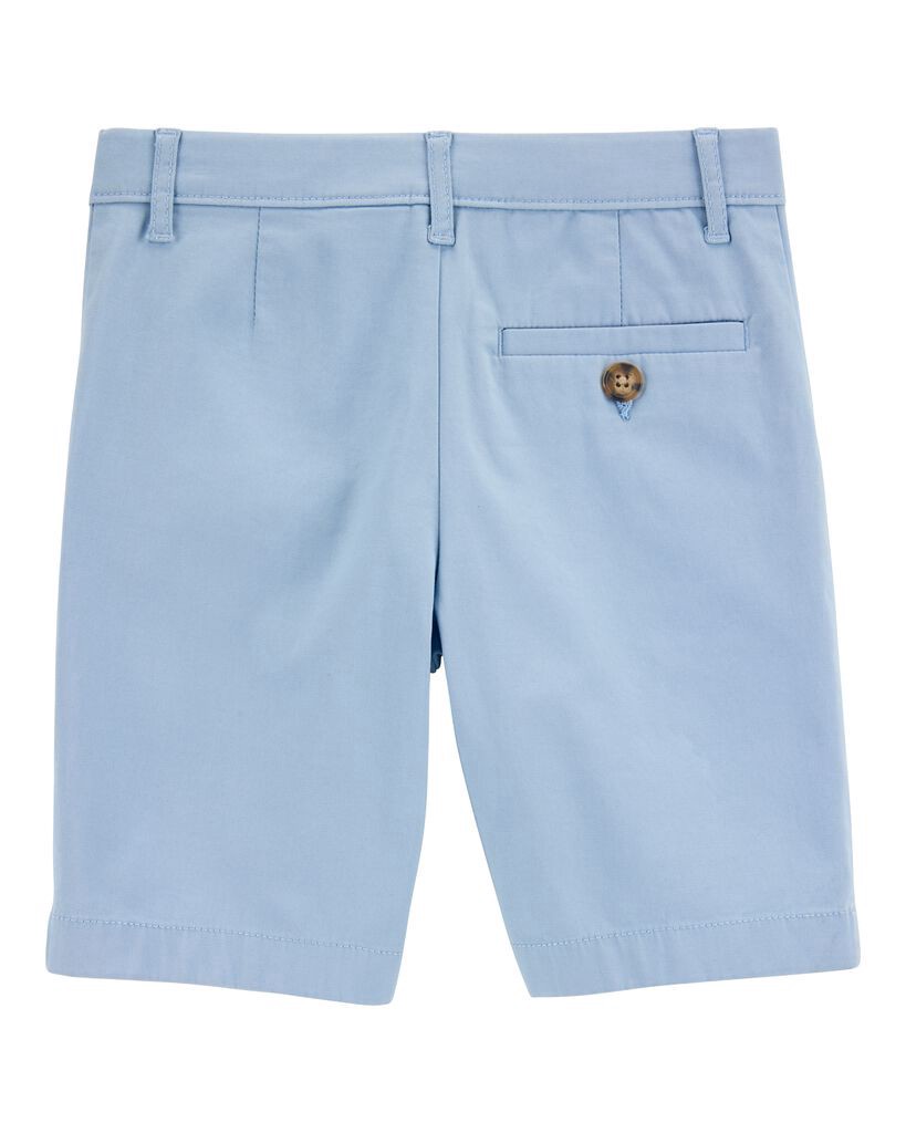 slide 2 of 3, Carter's Kid Stretch Chino Shorts - Blue Blue 4, 1 ct