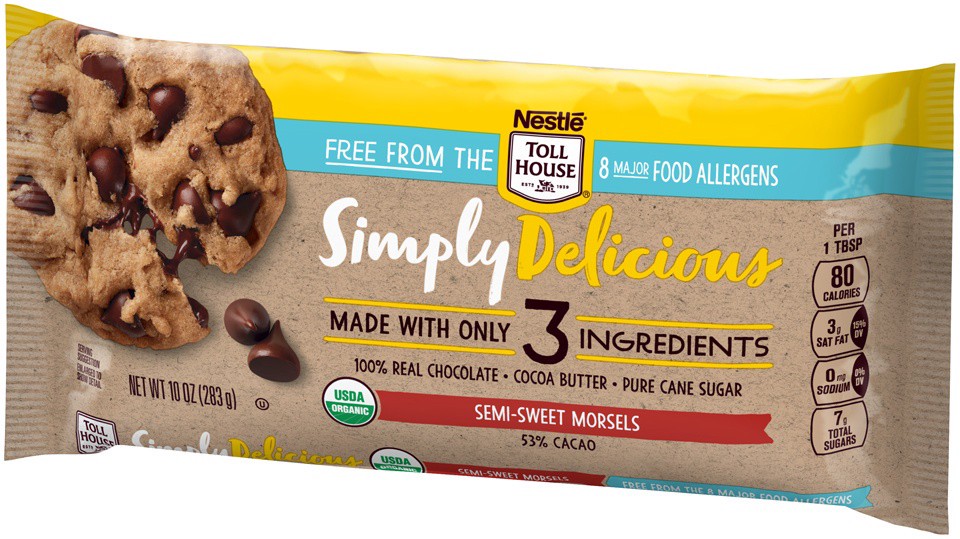 slide 7 of 8, Nestlé Toll House Simply Delicious Semisweet Morsels, 10 oz