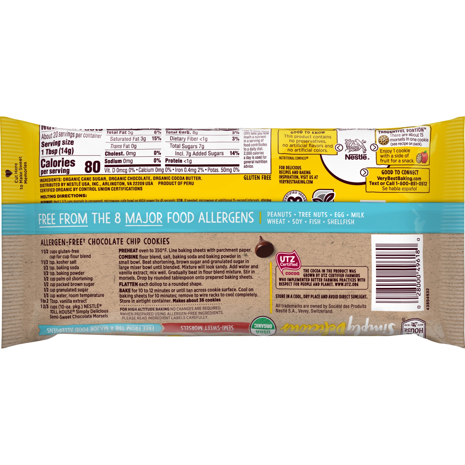 slide 4 of 8, Nestlé Toll House Simply Delicious Semisweet Morsels, 10 oz