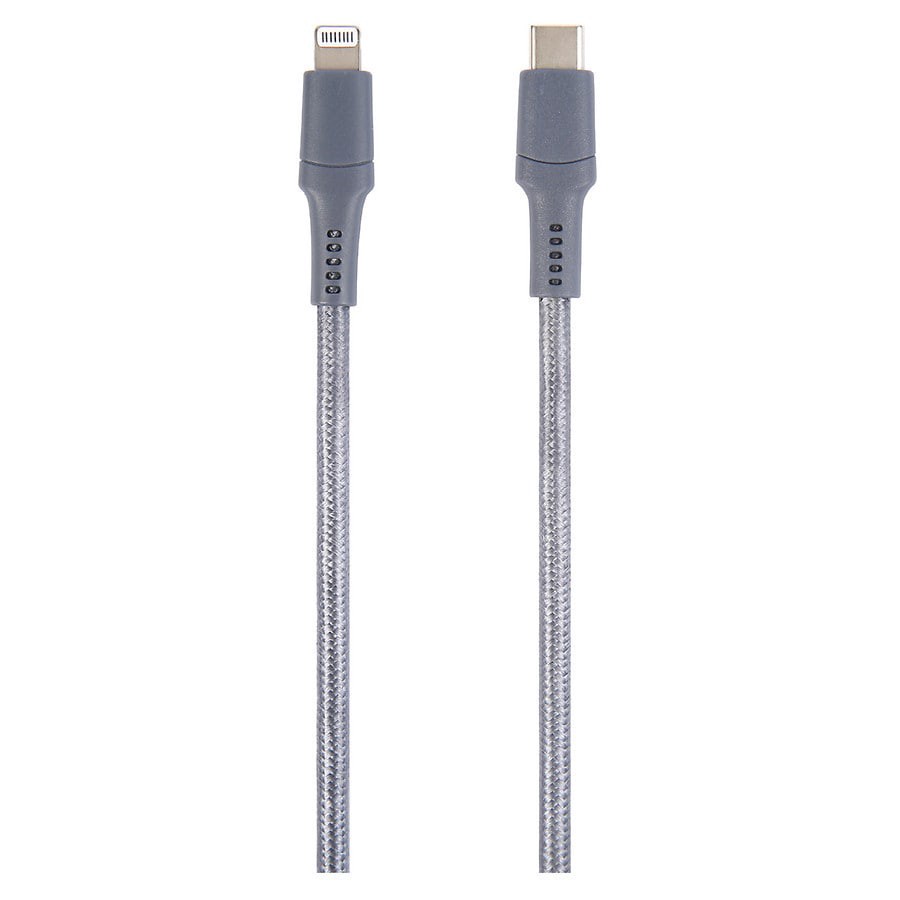 slide 2 of 3, Infinitive USB-C to Lightning Braided Cable, 1 ct