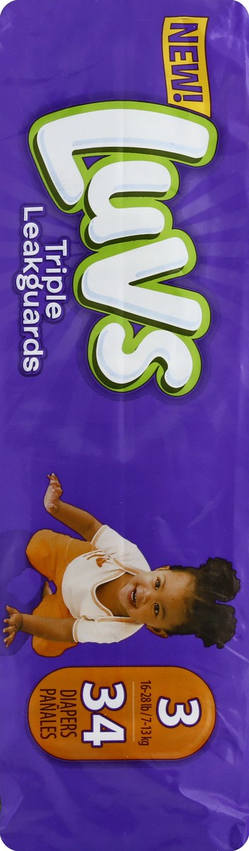 slide 4 of 6, Luvs Ultra Leakguards Size 3 Diapers, 34 ct