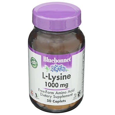 slide 1 of 1, Bluebonnet Nutrition L-Lysine 1000 mg Caplets, 50 ct