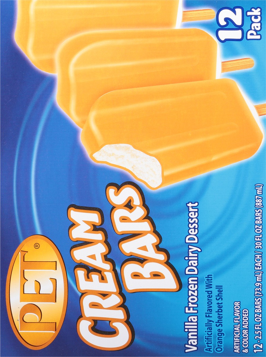 slide 5 of 14, Pet 12 Pack Cream Bars Vanilla Frozen Dairy Dessert 12 - 2.5 fl oz Packs, 12 ct