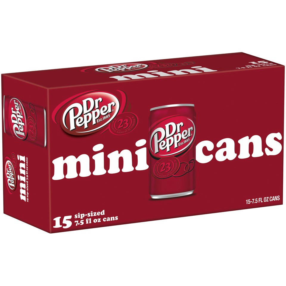 slide 2 of 2, Dr Pepper Sip-Sized Soda - 15 ct; 7.5 fl oz, 15 ct; 7.5 fl oz