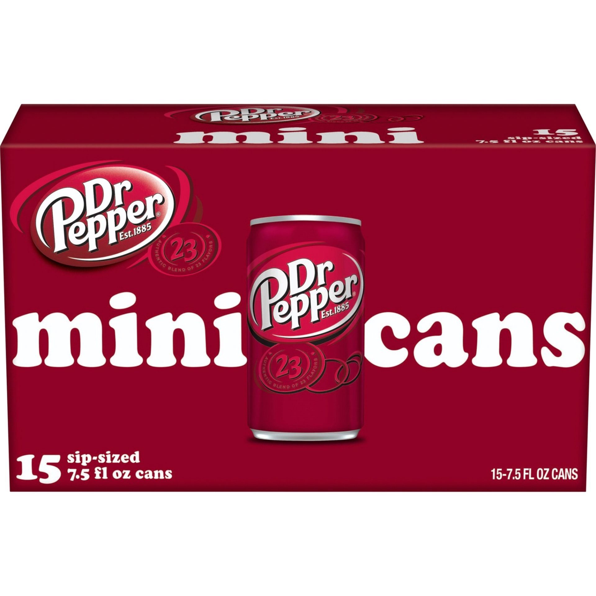 slide 1 of 2, Dr Pepper Sip-Sized Soda - 15 ct; 7.5 fl oz, 15 ct; 7.5 fl oz