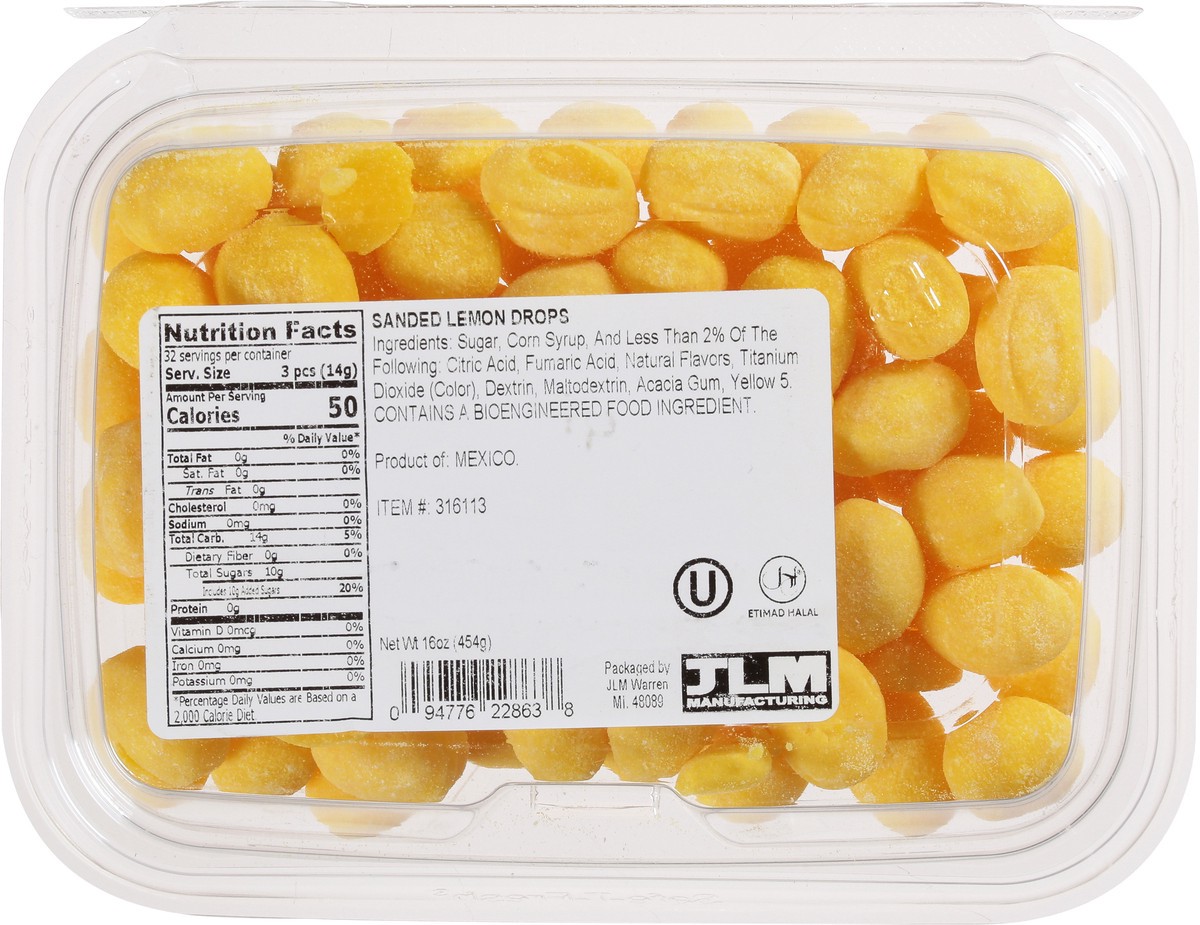 slide 6 of 12, JLM Manufacturing Sanded Lemon Drops - 16 oz, 16 oz