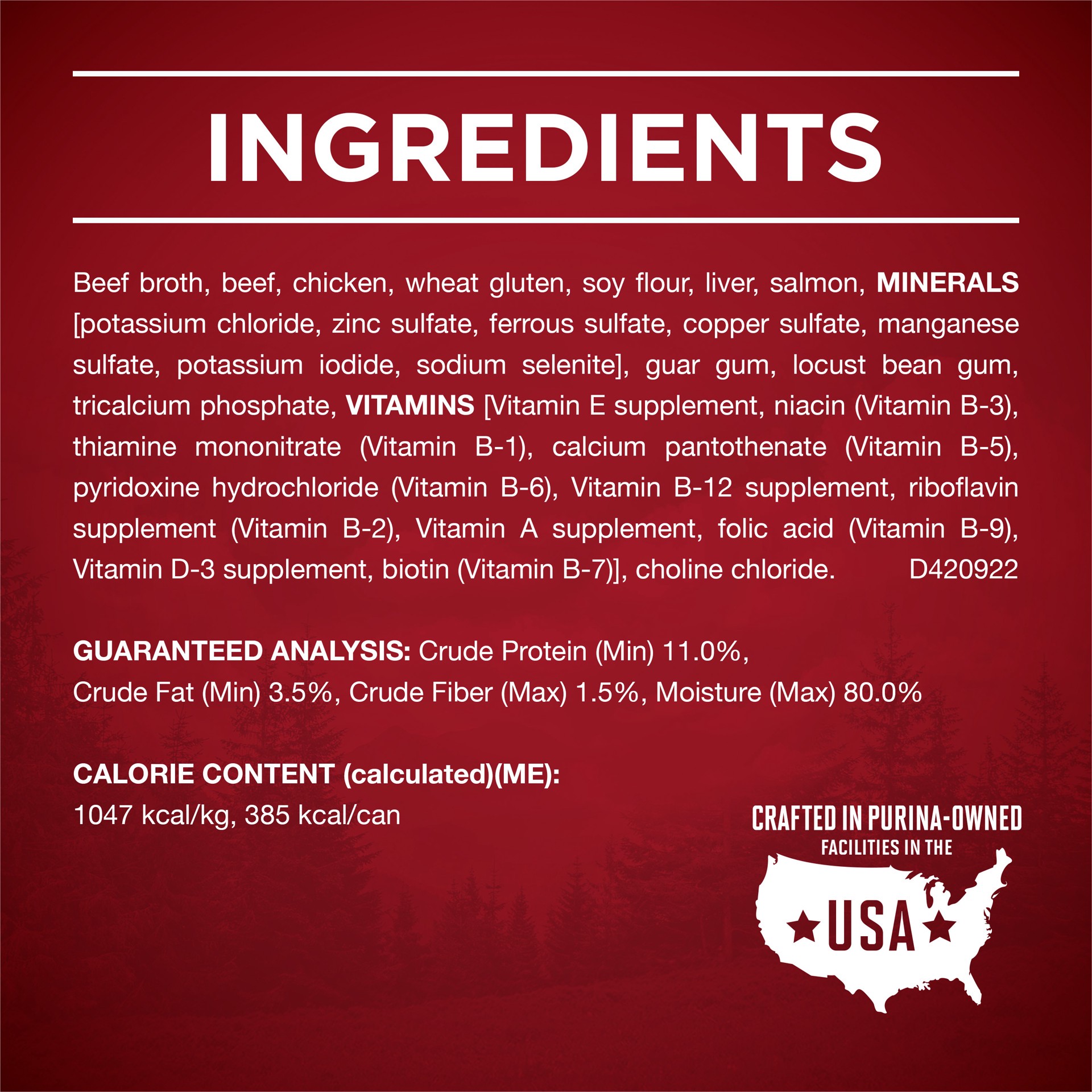 slide 4 of 8, ONE Purina ONE High Protein Wet Dog Food True Instinct Tender Cuts in Dog Food Gravy With Real Beef and Wild-Caught Salmon, 13 oz