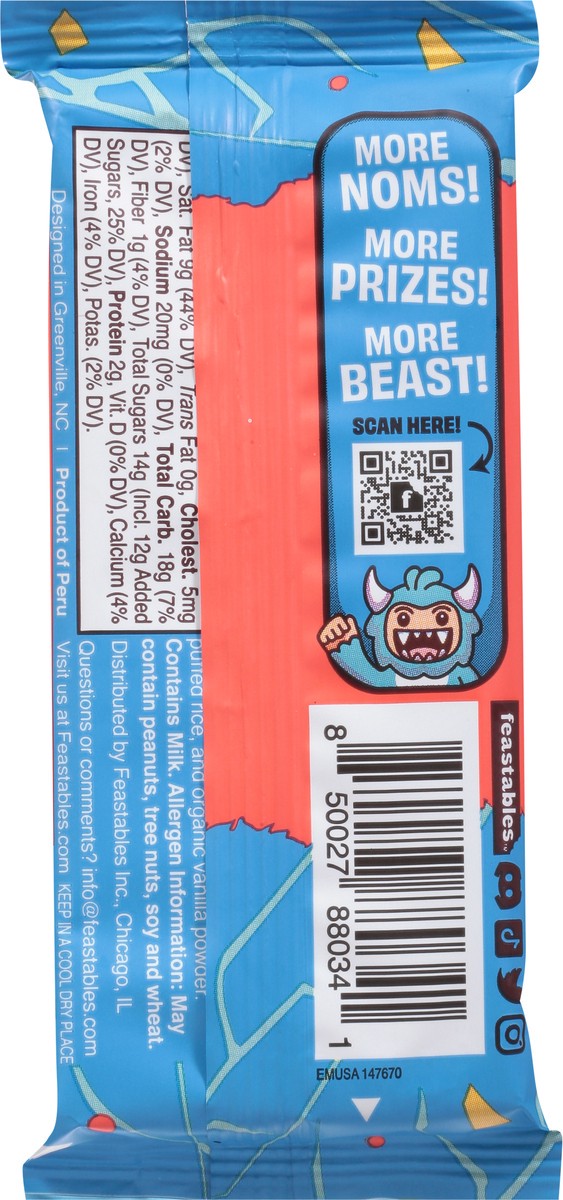 slide 6 of 13, Feastables Milk Crunch 1.24 oz, 35 gram