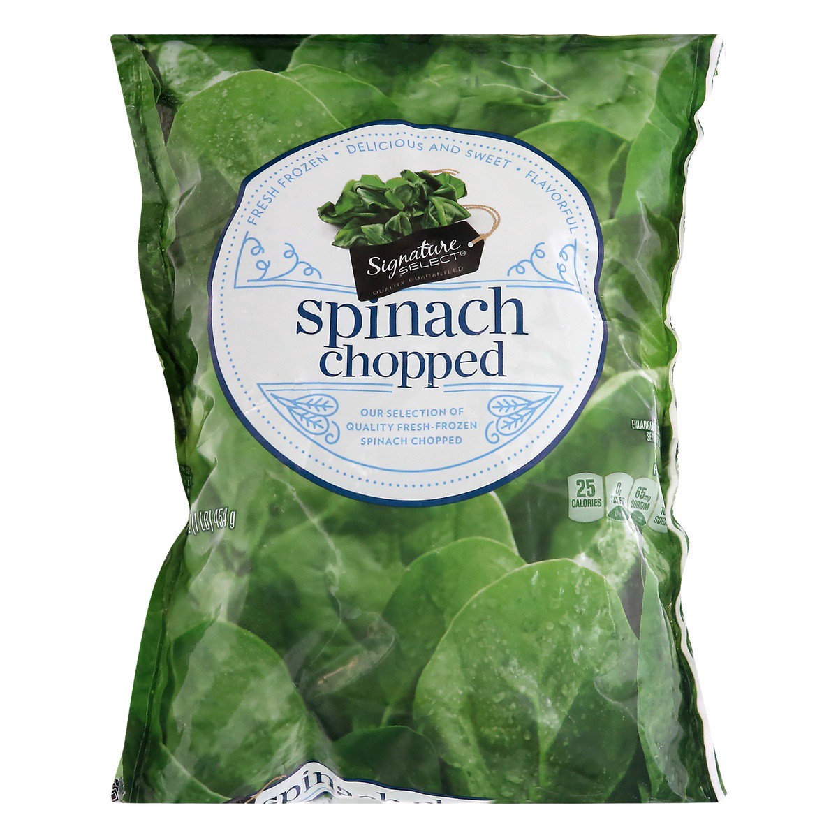 slide 1 of 9, Signature Select Chopped Spinach 16 oz, 16 oz