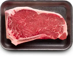 Usda Choice Beef Top Loin New York Strip Steak Bone In - 0.85 Lb