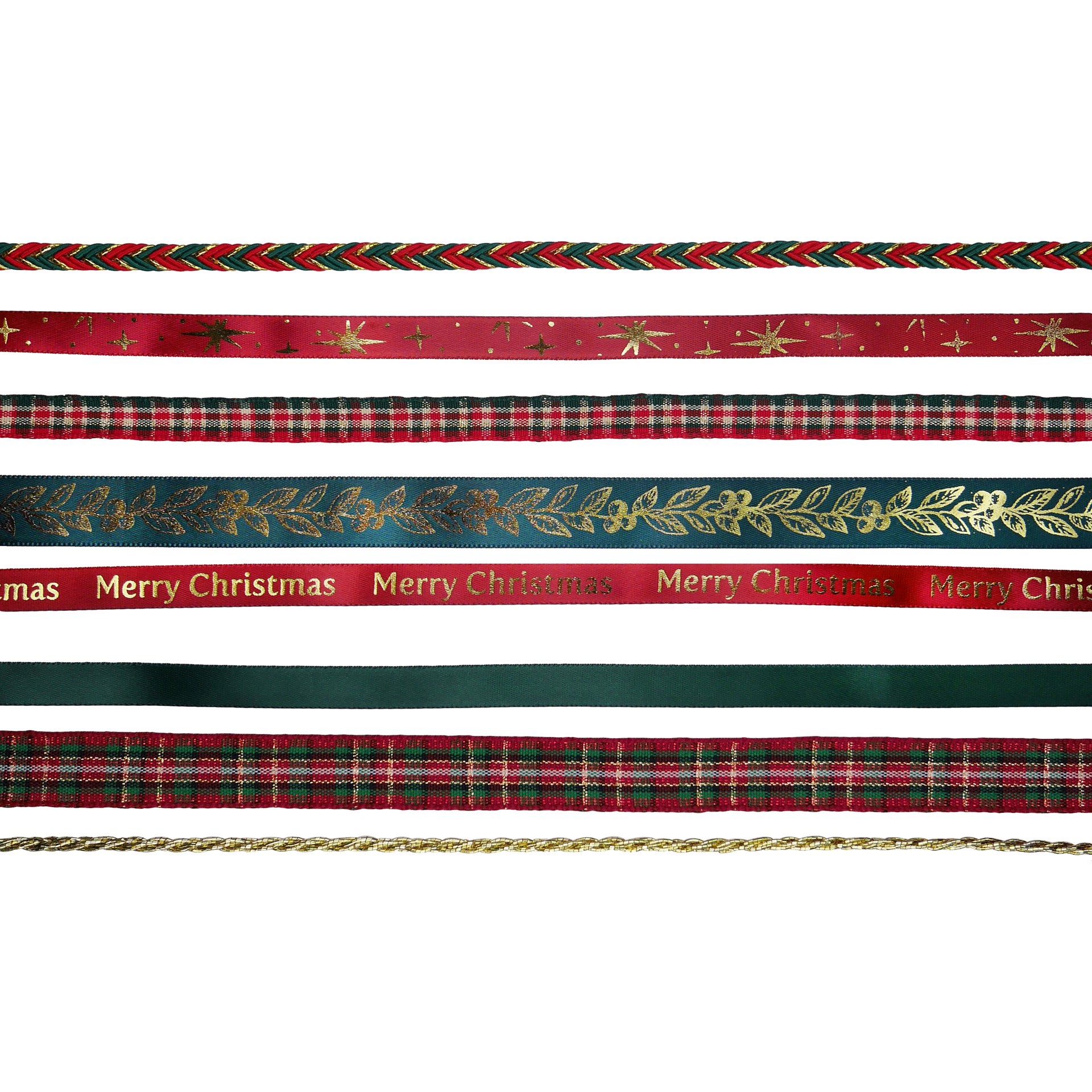 slide 2 of 3, Classic Christmas Value Pack Ribbon By Celebrate It, 8 ft