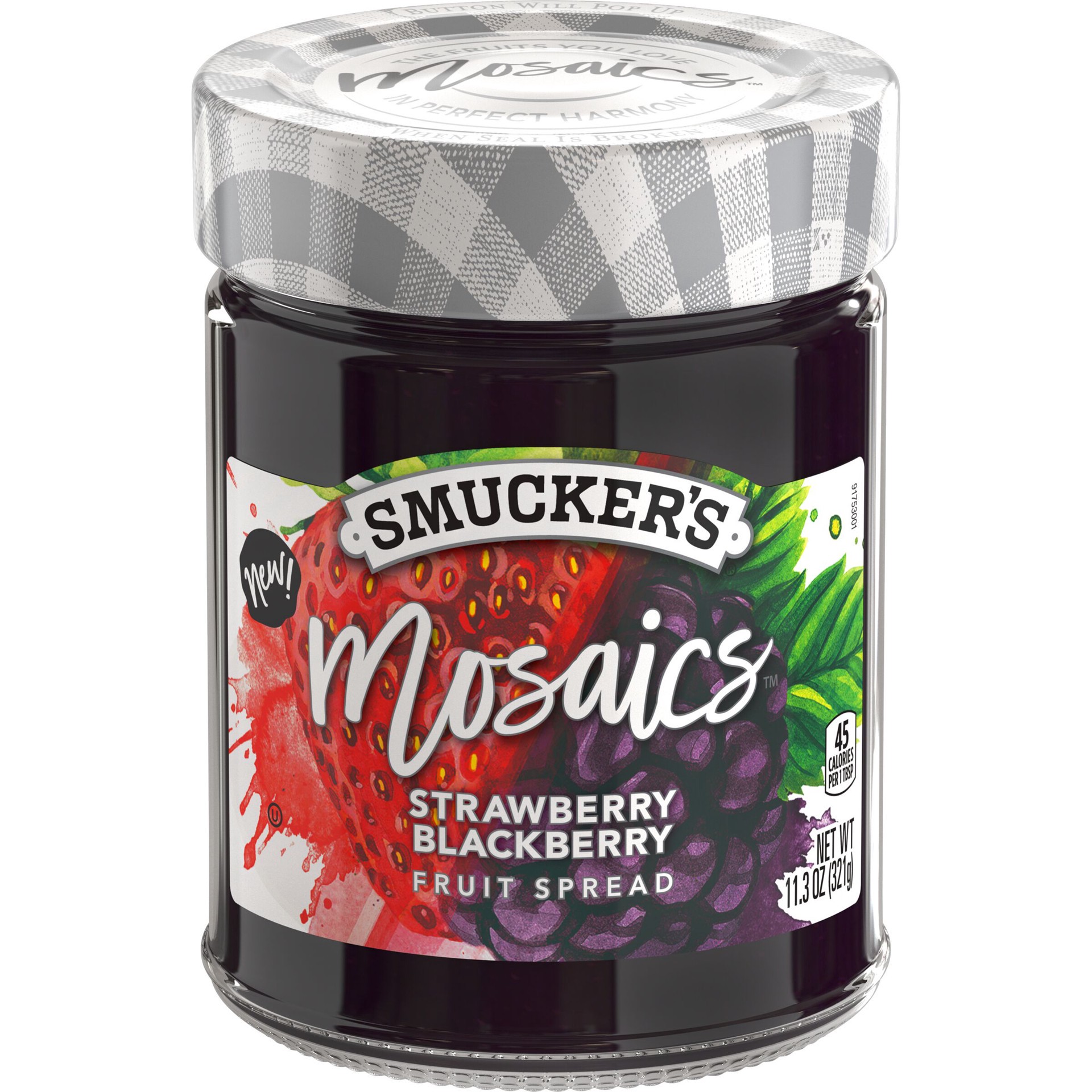 slide 1 of 5, Smucker's Smuckers Strwbry Blkbrry Fruit Spread, 11.3 oz