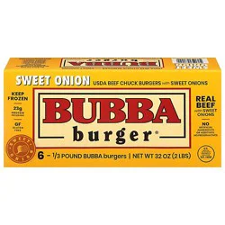 Bubba Burger Frozen Vidalia 6 Count - 32 Oz