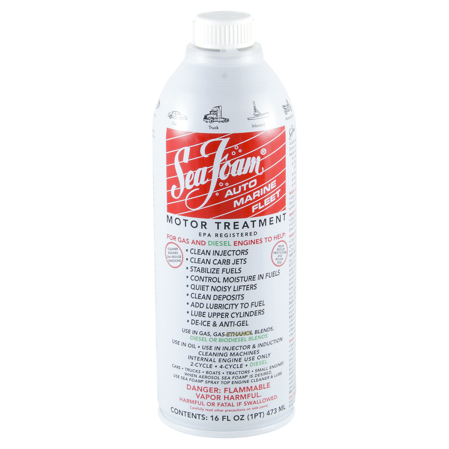 slide 1 of 3, Sea Foam Auto Marine Fleet Motor Treatment 16 fl oz, 16 fl oz