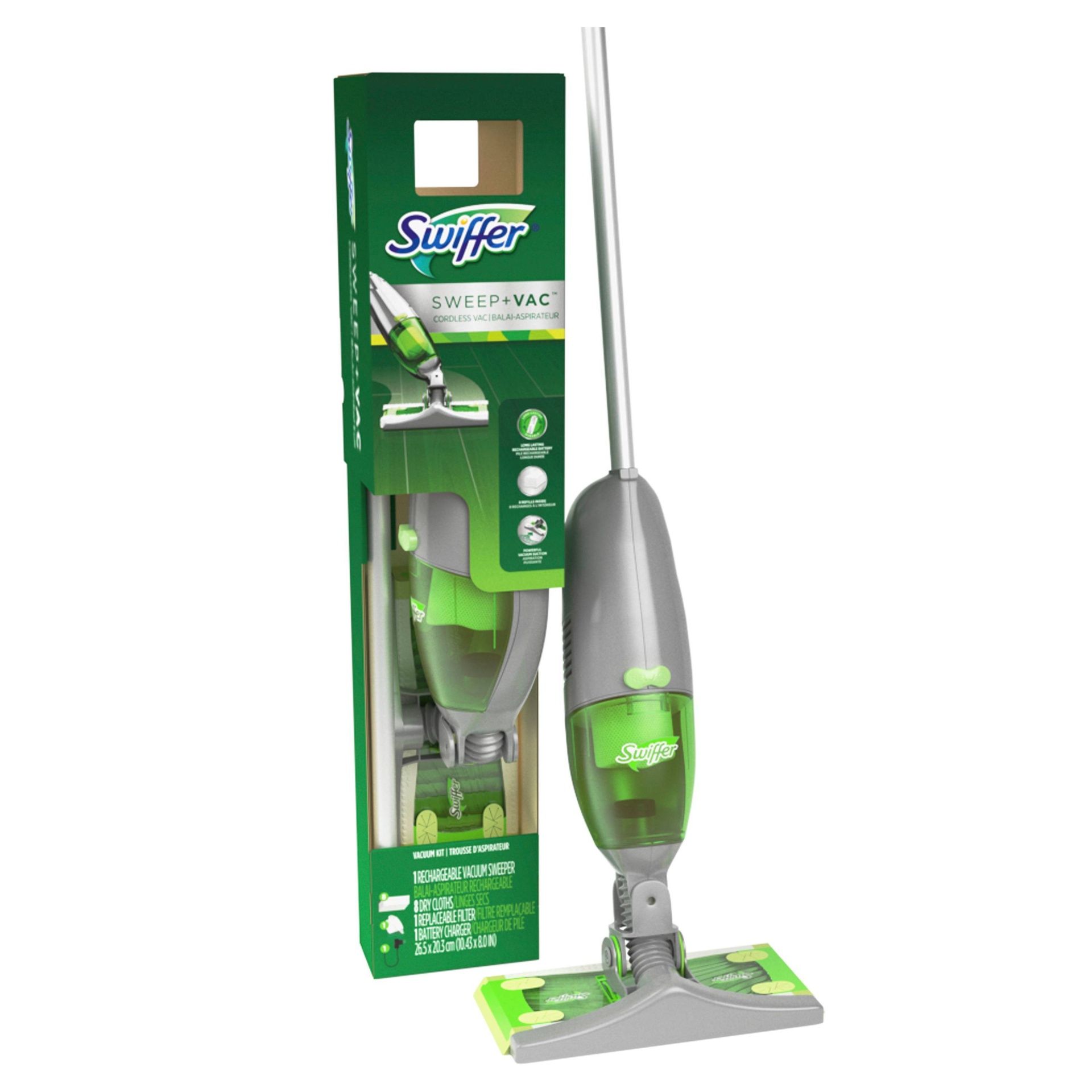 slide 1 of 5, Swiffer Sweep + VAC Cordless Vacuum Kit with Lithium Ion Battery, 1 ct
