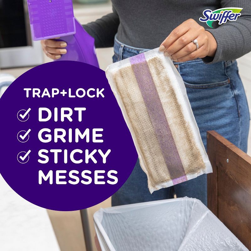 slide 6 of 10, Swiffer WetJet Floor Mop Starter Kit (1 Spray Mop, 5 Mopping Pads, 1 Floor Cleaner Liquid Solution), 1 ct