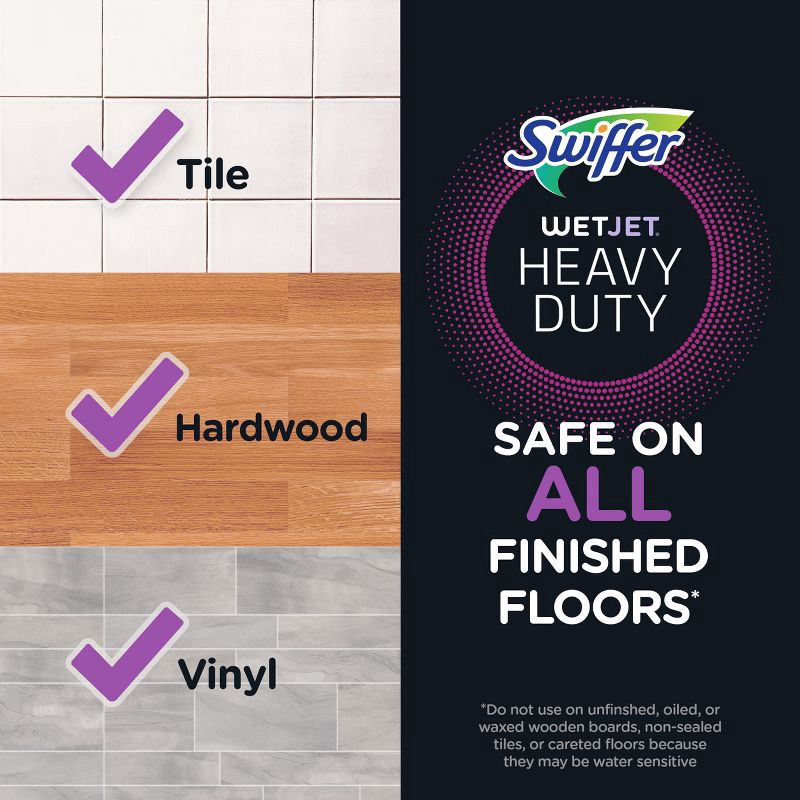 slide 7 of 11, Swiffer WetJet Floor Mop Starter Kit (1 Spray Mop, 5 Mopping Pads, 1 Floor Cleaner Liquid Solution), 1 ct