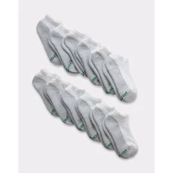 Hanes Boys' 12pk Cushioned No Show Athletic Socks - White M