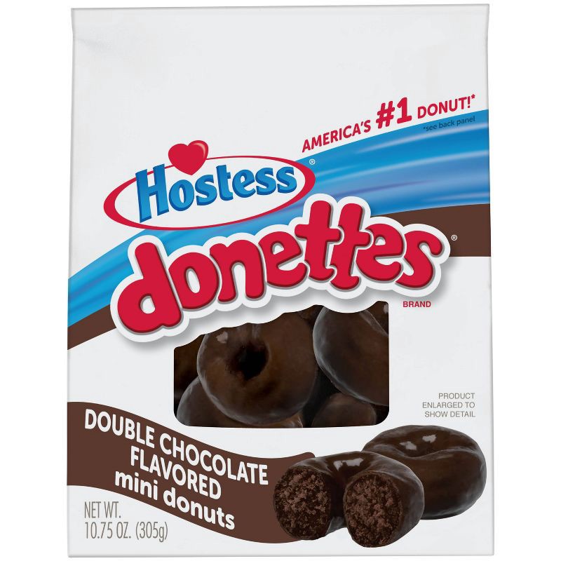 slide 1 of 10, Hostess Double Chocolate Donettes - 10.75oz, 10.75 oz