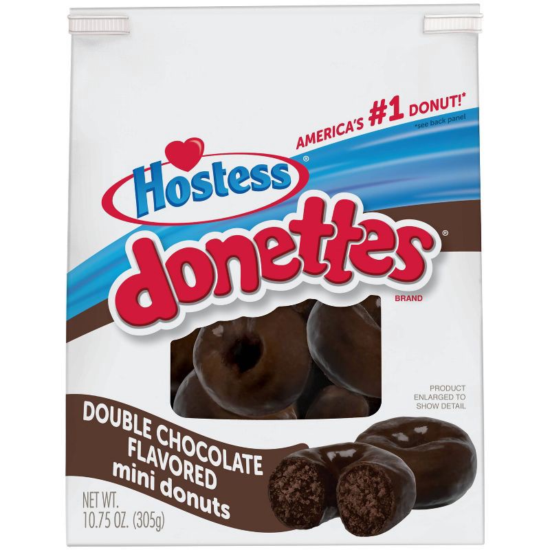 slide 4 of 10, Hostess Double Chocolate Donettes - 10.75oz, 10.75 oz