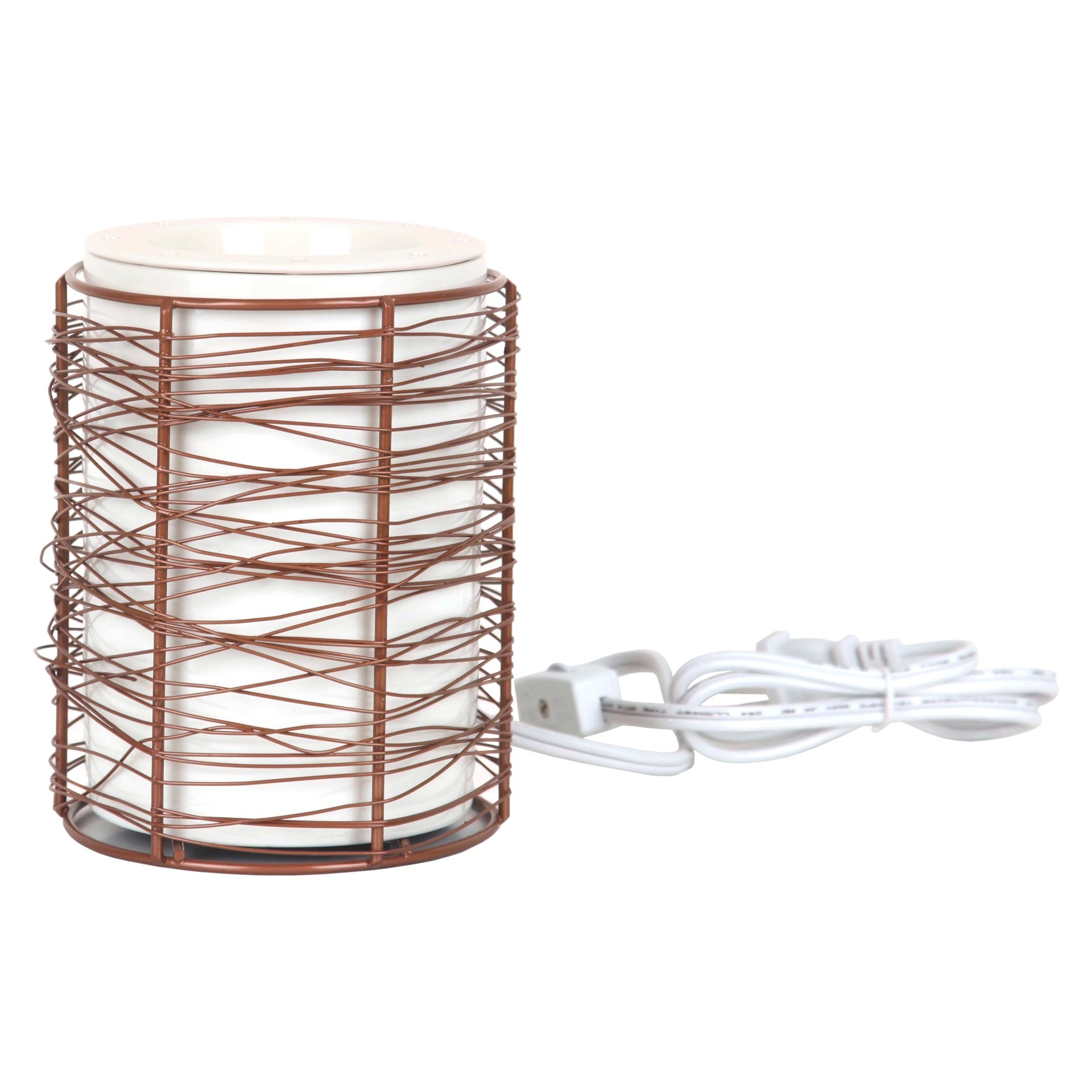 slide 1 of 1, Chesapeake Bay Candle Electric Fragrance Warmer - White with Copper Wire, 1 ct